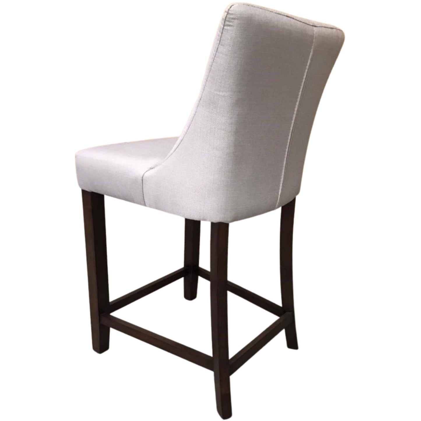 Florence High Fabric Dining Chair Bar Stool French Provincial Solid Timber