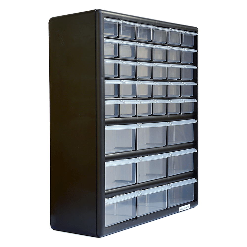 Storage Cabinet Drawers 39 Plastic Tool Box Containers Organiser Cupboard