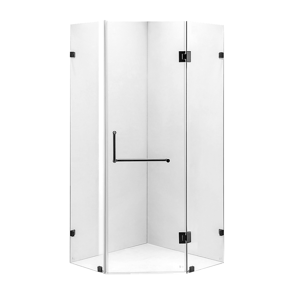1000 x 1000mm Frameless 10mm Glass Shower Screen By Della Francesca