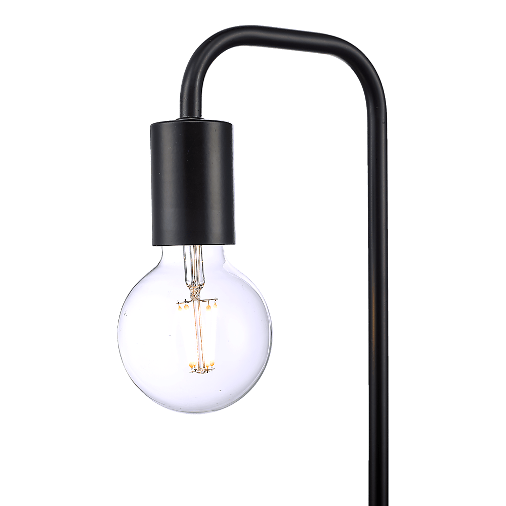 Modern Table lamp Desk Light Timber Base Bedside Bedroom Black
