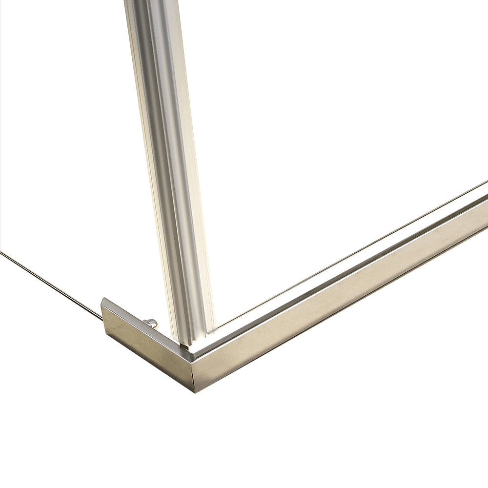 Shower Screen 1000x800x1900mm Framed Safety Glass Pivot Door By Della Francesca