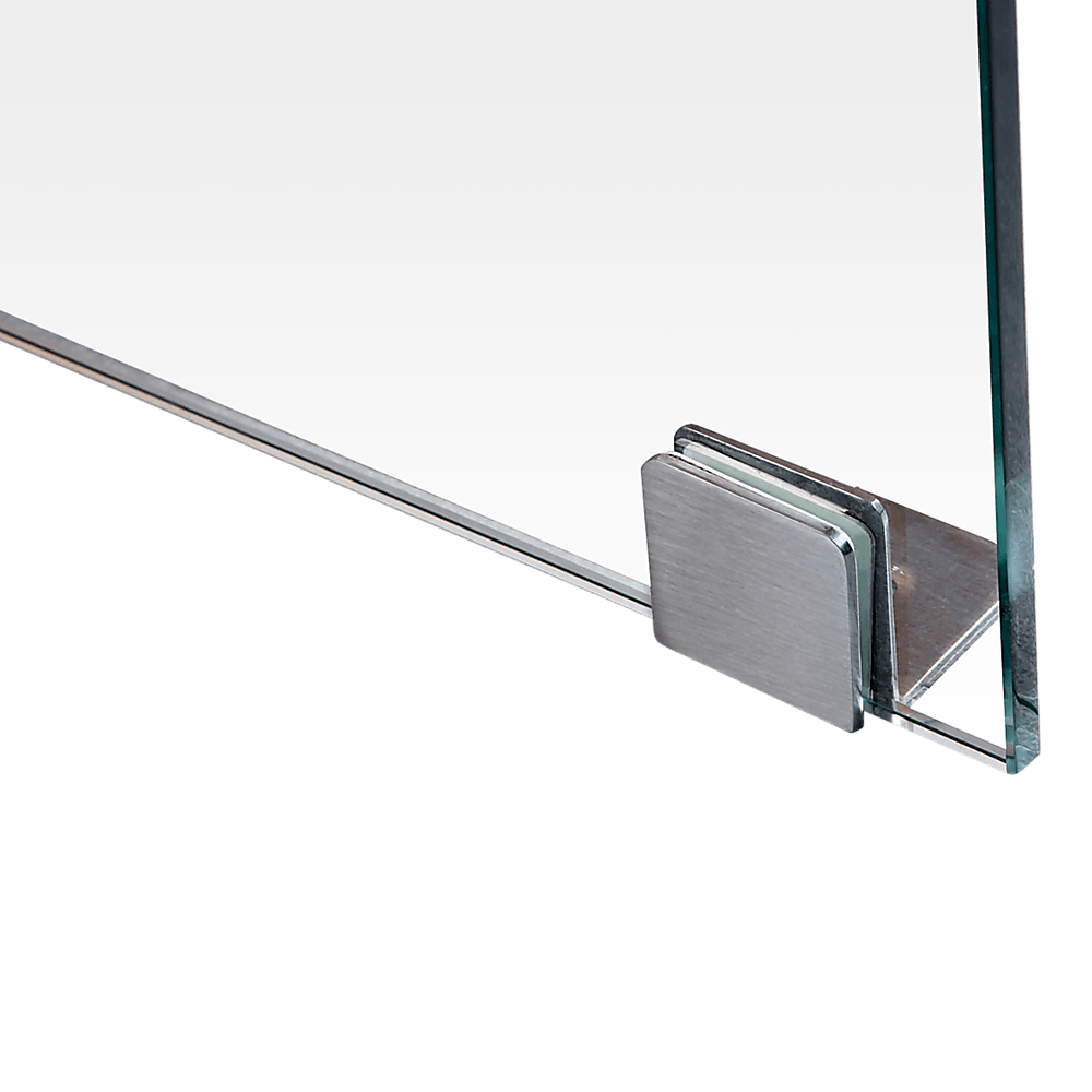 1000 x 1000mm Frameless 10mm Glass Shower Screen By Della Francesca
