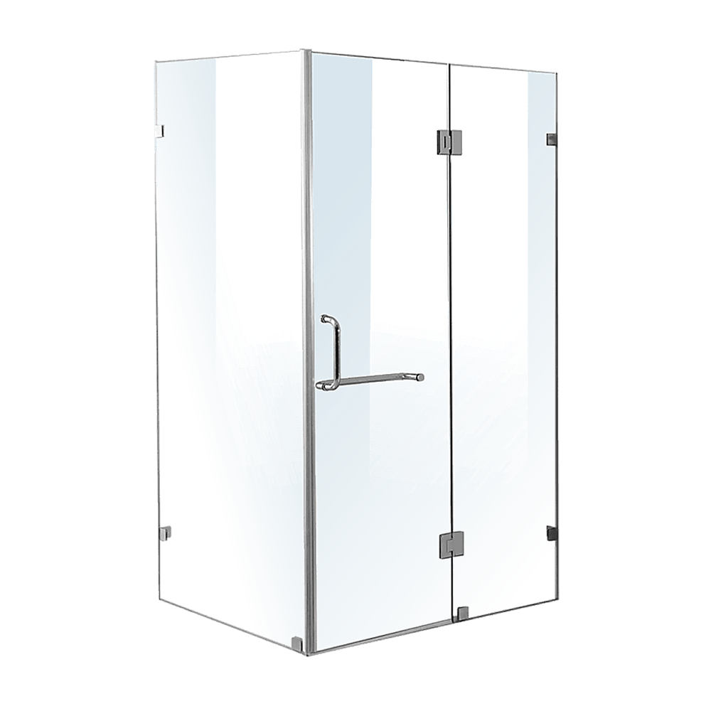 1100 x 900mm Frameless 10mm Glass Shower Screen By Della Francesca