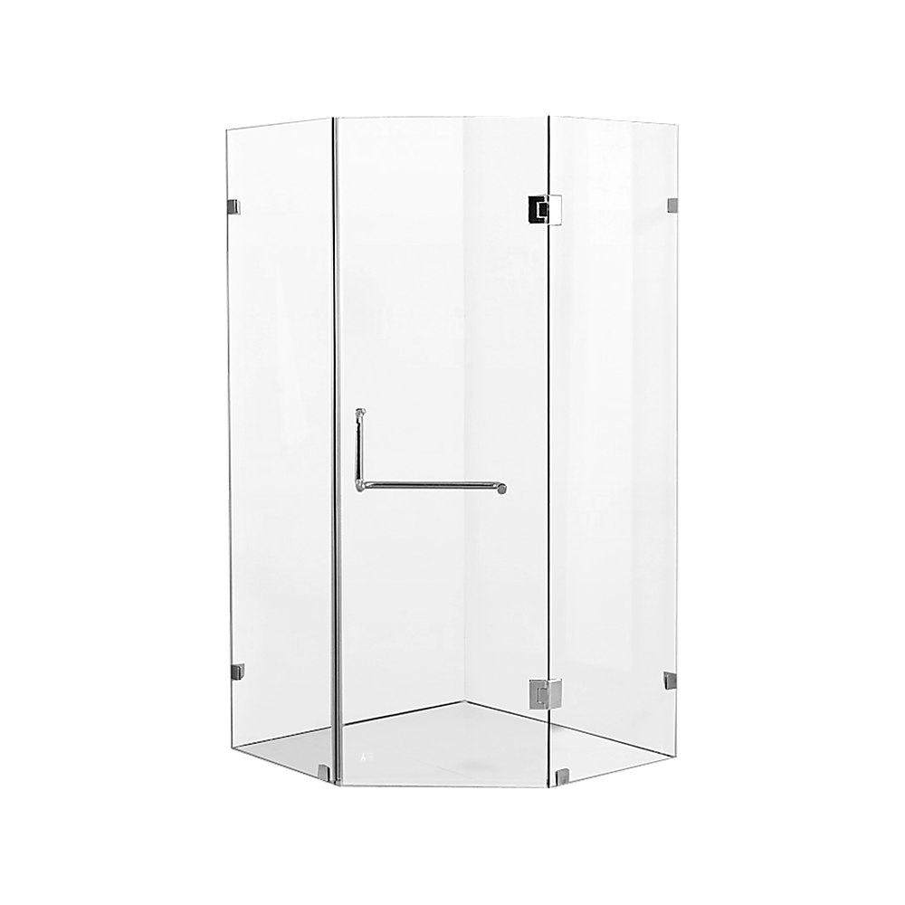 900 x 900mm Frameless 10mm Glass Shower Screen By Della Francesca