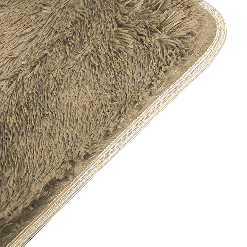 230x160cm Floor Rugs Large Shaggy Rug Area Carpet Bedroom Living Room Mat - Beige
