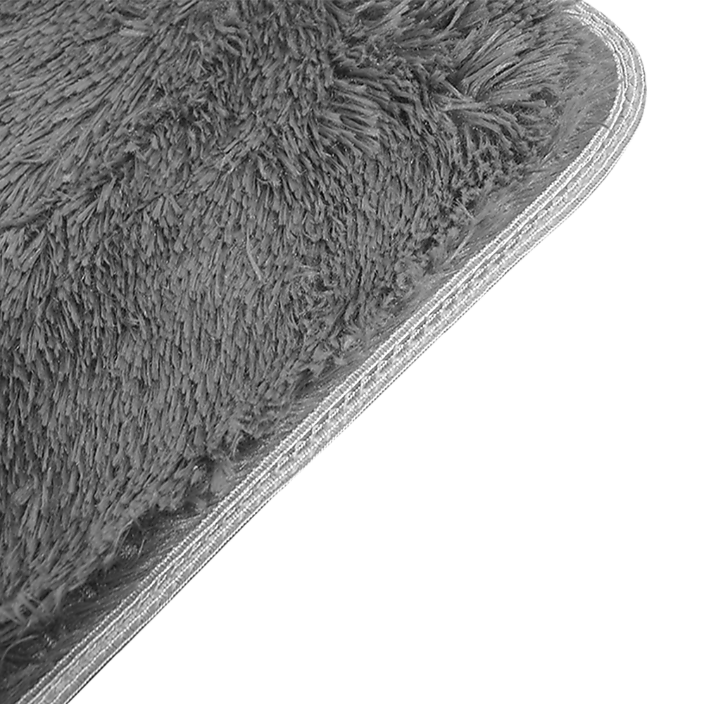 230x200cm Floor Rugs Large Shaggy Rug Area Carpet Bedroom Living Room Mat - Grey