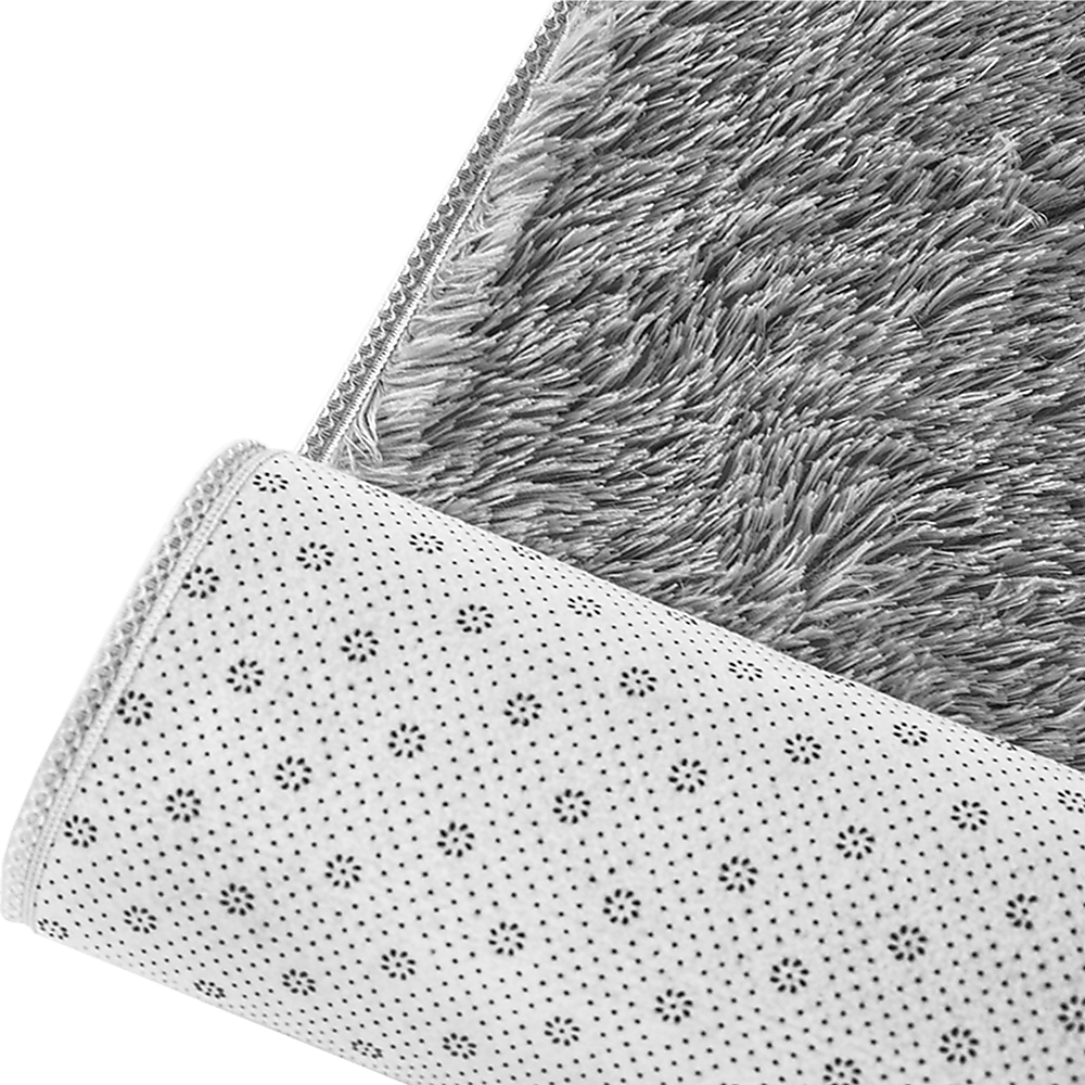 230x200cm Floor Rugs Large Shaggy Rug Area Carpet Bedroom Living Room Mat - Grey