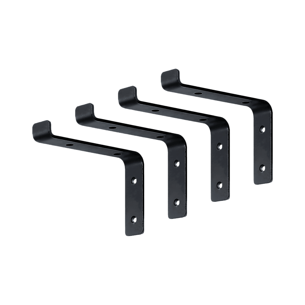Floating Wall Shelf Brackets Heavy Duty Rustic Industrial 4-Pack