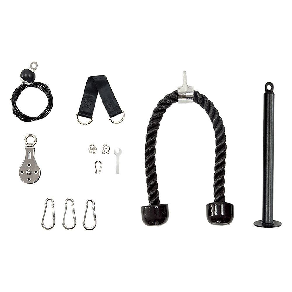 Pulley System Cable Attachment Pull Down Machine DIY Home Gym Workout Kit