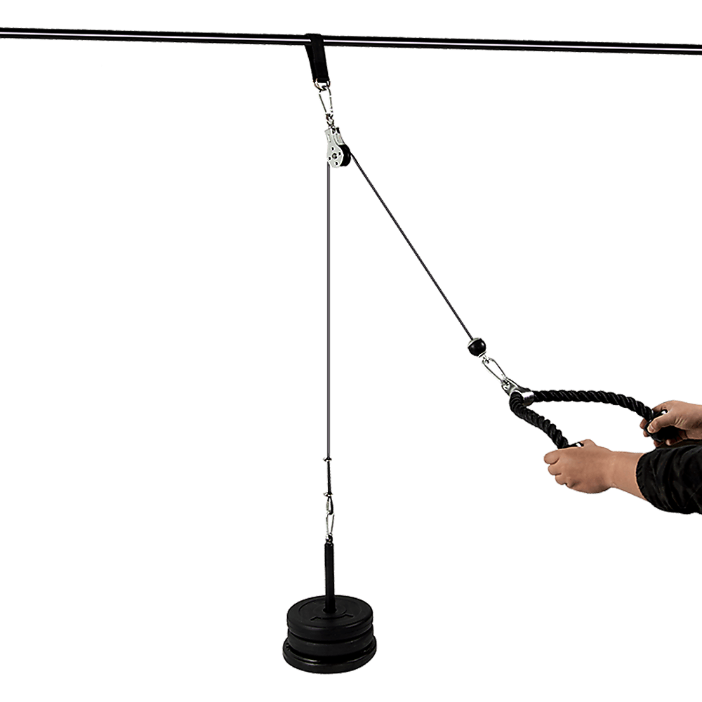 Pulley System Cable Attachment Pull Down Machine DIY Home Gym Workout Kit