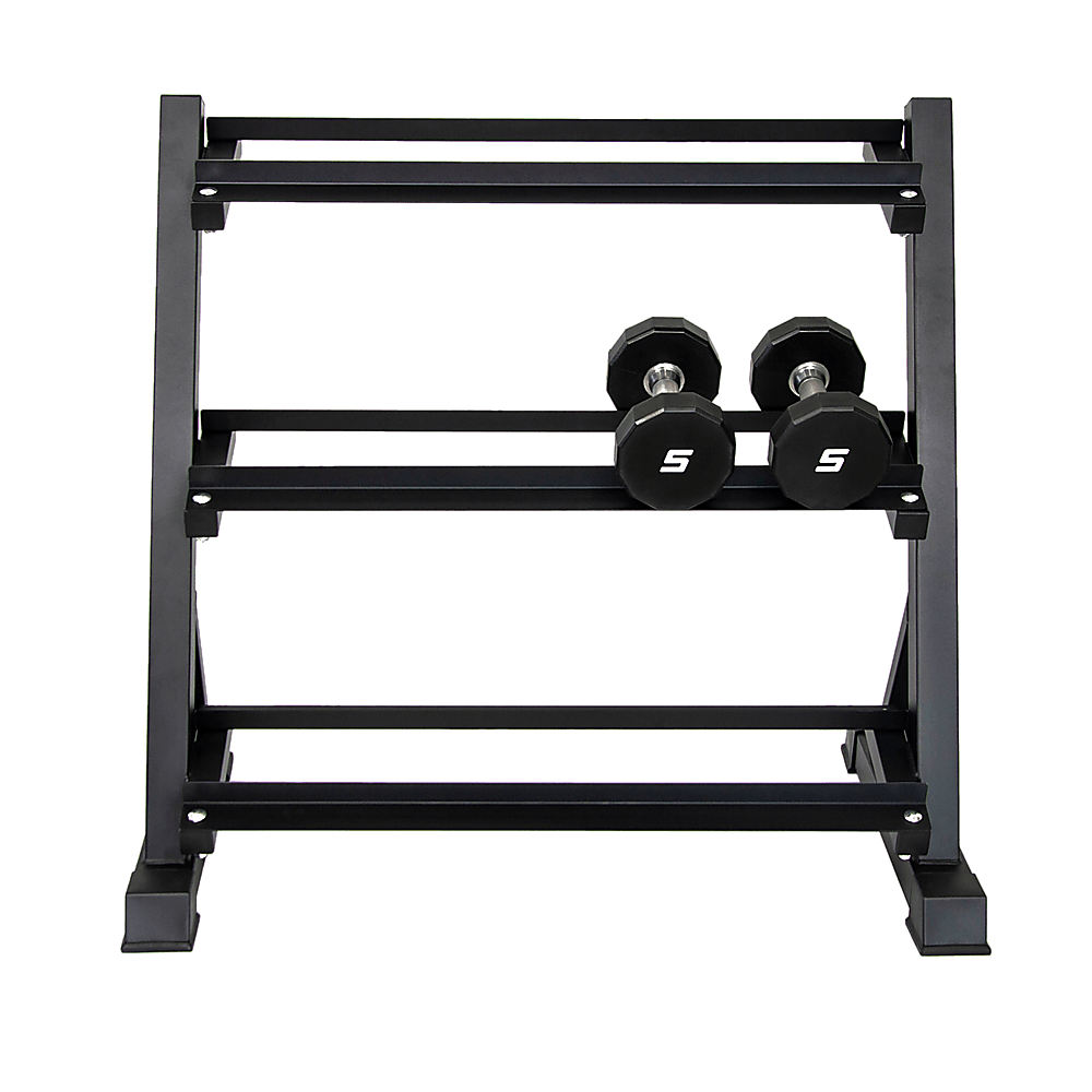 Dumbbell Rack Storage Stand Hex Weight Heavy Duty 3 Tier Wide Home Gym Fitness