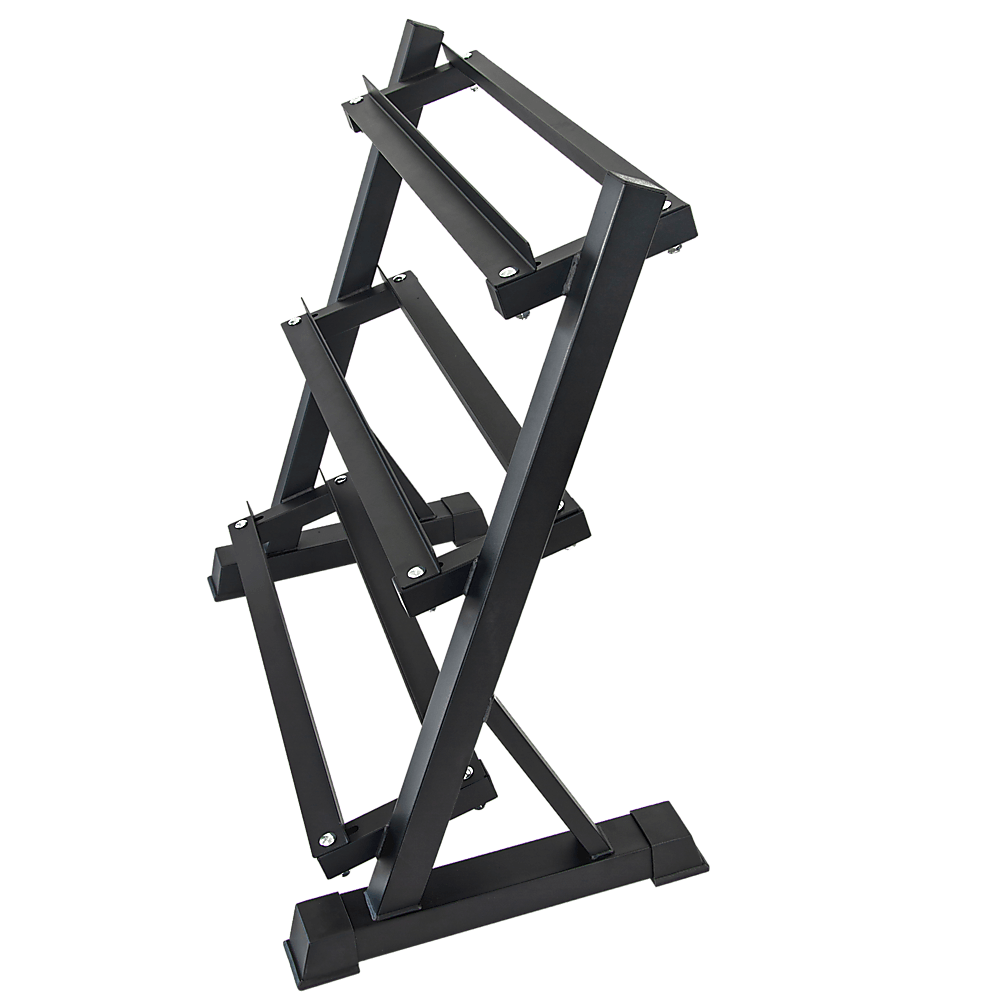 Dumbbell Rack Storage Stand Hex Weight Heavy Duty 3 Tier Wide Home Gym Fitness