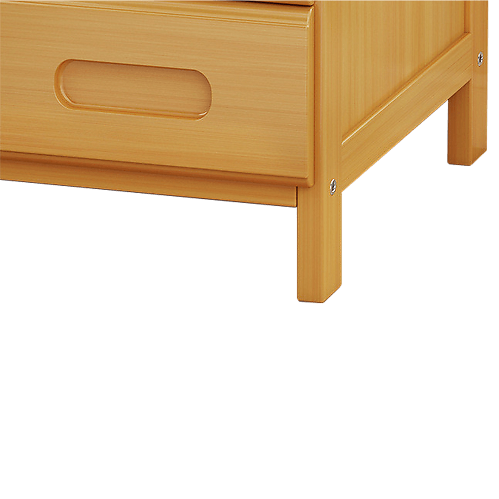 Bamboo Bedside Table Nightstand Storage Bedroom Sofa Side Stand