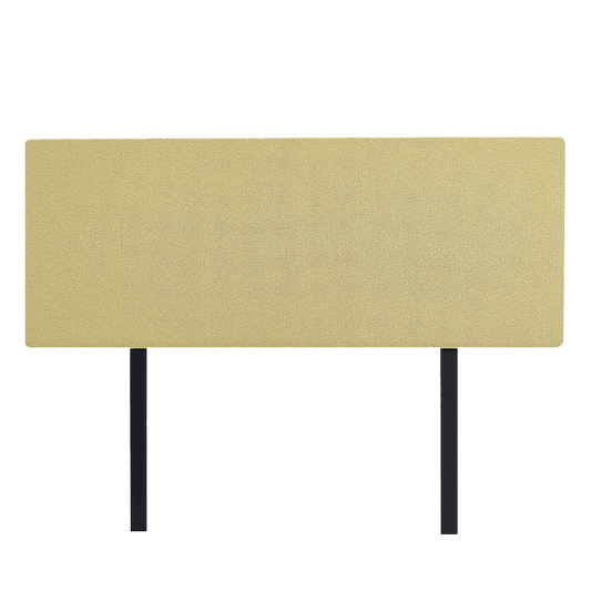 Linen Fabric Double Bed Deluxe Headboard Bedhead - Sulfur Yellow