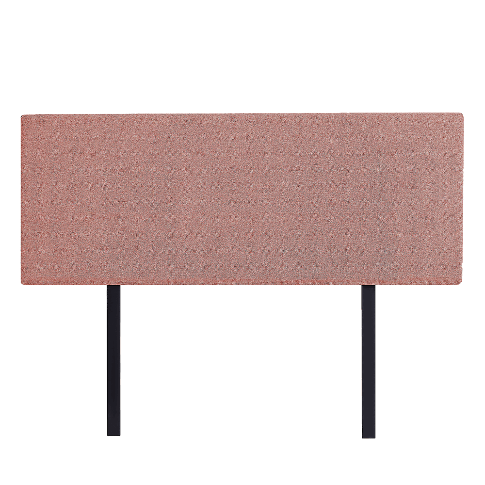 Linen Fabric Queen Bed Deluxe Headboard Bedhead - Pearl Copper Brown