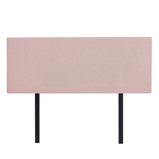 Linen Fabric Queen Bed Deluxe Headboard Bedhead - Pale Pink