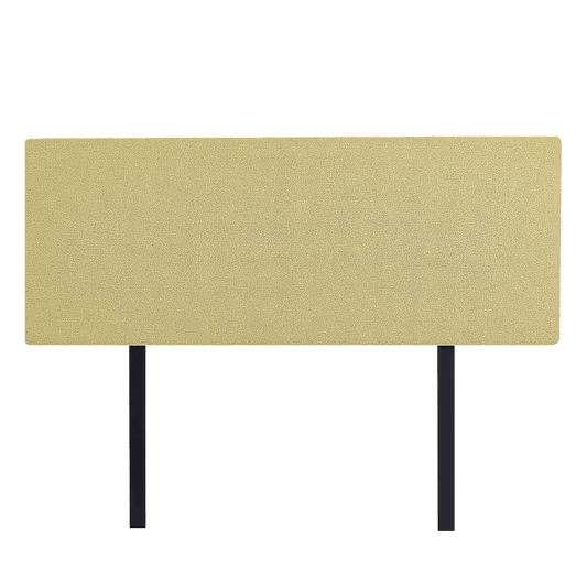 Linen Fabric Queen Bed Deluxe Headboard Bedhead - Sulfur Yellow
