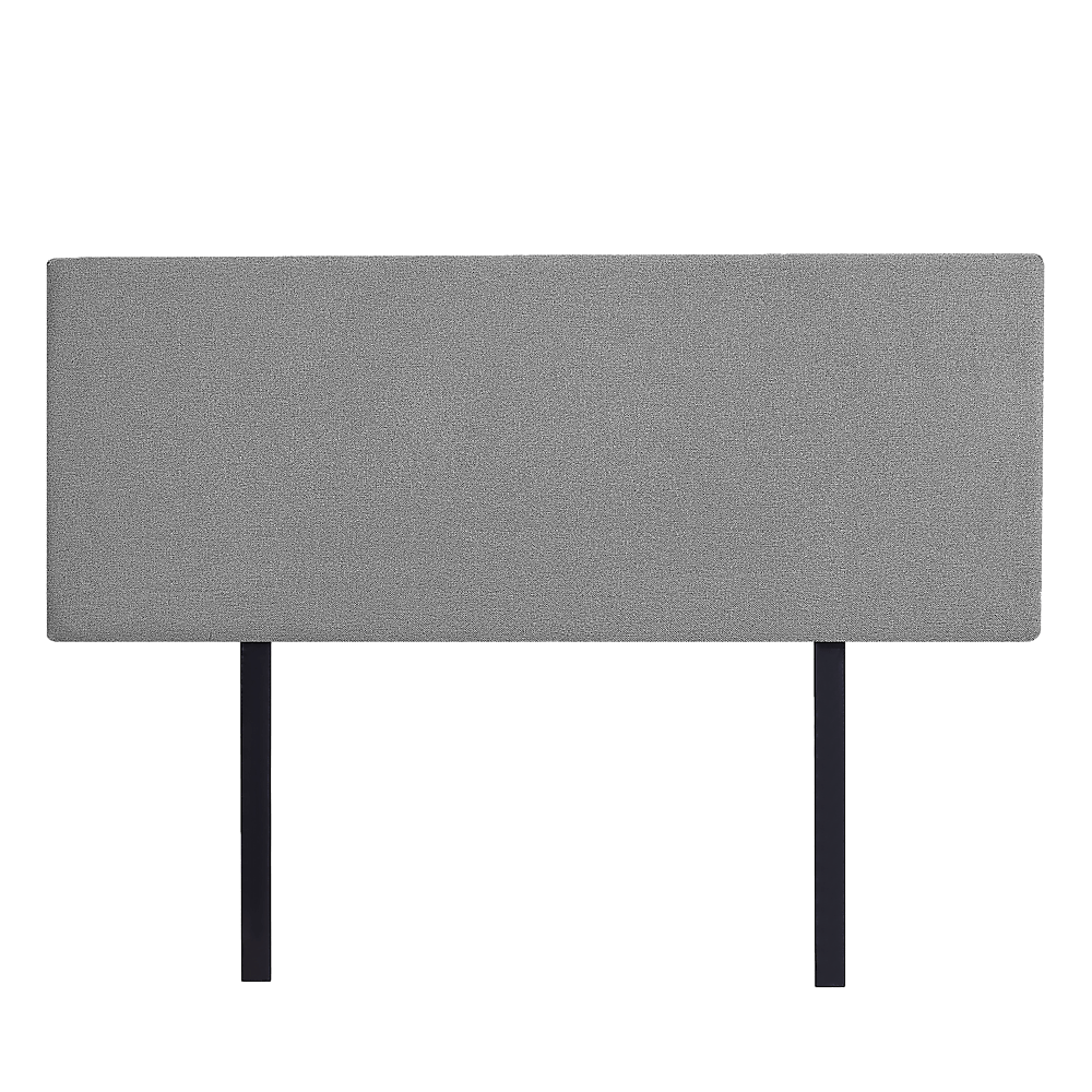 Linen Fabric Queen Bed Deluxe Headboard Bedhead - Night Ash