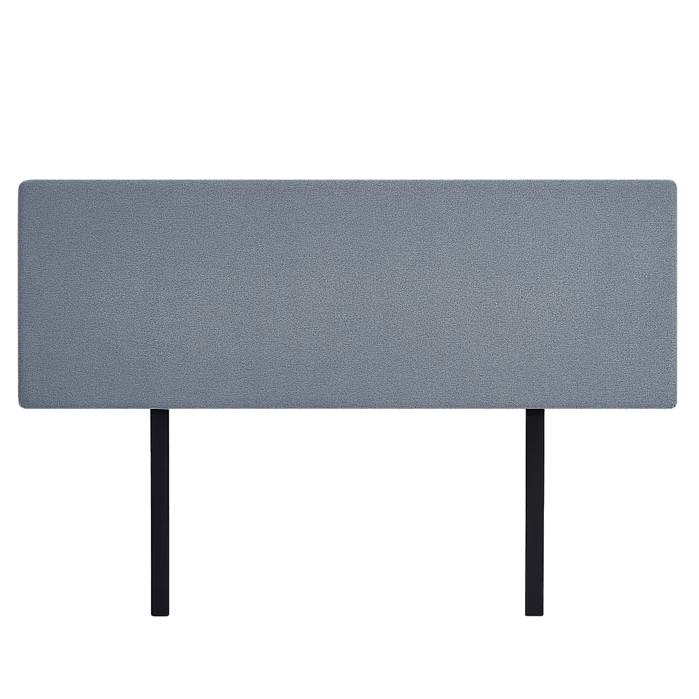 Linen Fabric King Bed Deluxe Headboard Bedhead - Berlin Blue