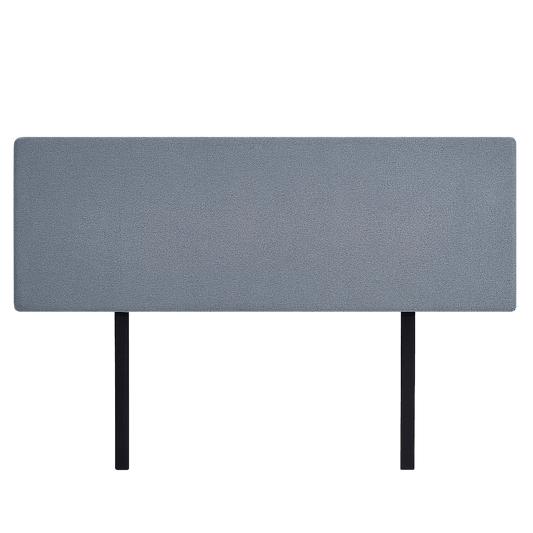 Linen Fabric King Bed Deluxe Headboard Bedhead - Berlin Blue