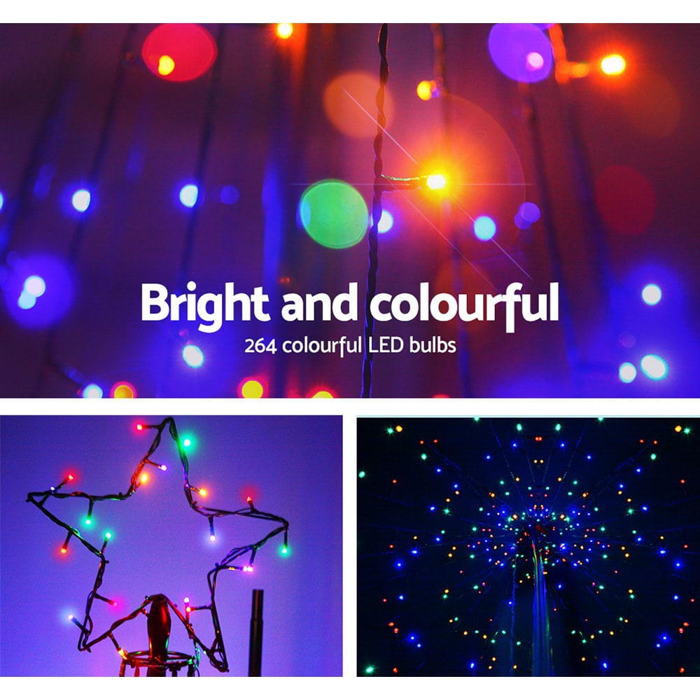 2.1M Christmas Tree 264 LED Solar Jingle Jollys