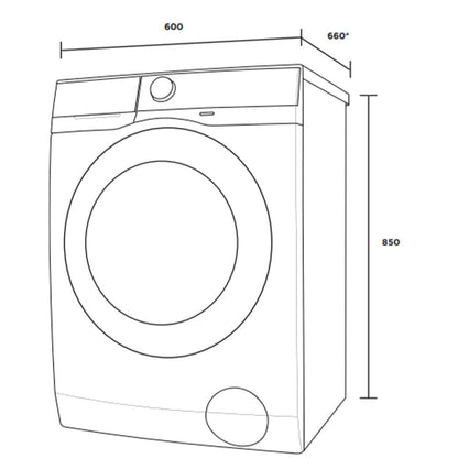 Westinghouse WWF1044M7WA 10kg Front Loader Washing Machine