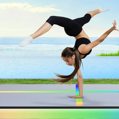 Everfit 4M Air Track Gymnastics Tumbling Exercise Mat Inflatable Mats 20CM Thick + Pump