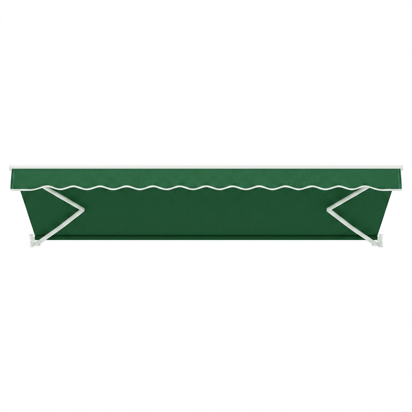 Instahut Retractable Folding Arm Awning Motorised Sunshade 5Mx3M Dark Green