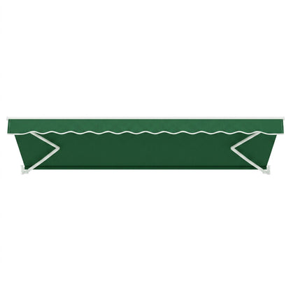Instahut Retractable Folding Arm Awning Motorised Sunshade 5Mx3M Dark Green