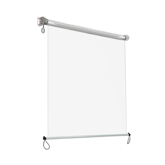 Instahut 1.3X2.4M Outdoor Blinds Clear Roll Down Awning Retractable Outdoor Blinds Water Wind Proof Transparent