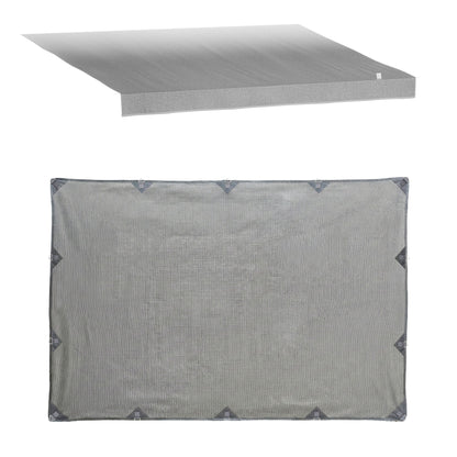 Weisshorn 12ft Caravan Awning Fabric & Privacy Screen RV Roll Out Sun Shade 3.4M