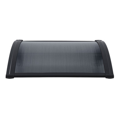 Instahut Window Awning Drainage 0.6mx0.6m Outdoor Grey