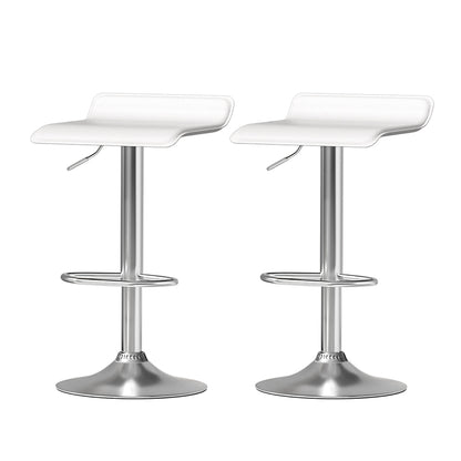 Artiss 2x Bar Stools Faux Leather Chair White