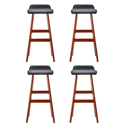 Artiss 4x Bar Stools Wooden Stool Black