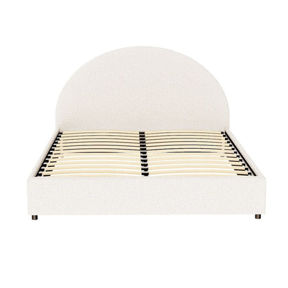 Artiss Bed Frame Gas Lift Strorage Beds Base Platform Boucle Fabric Double ELLA