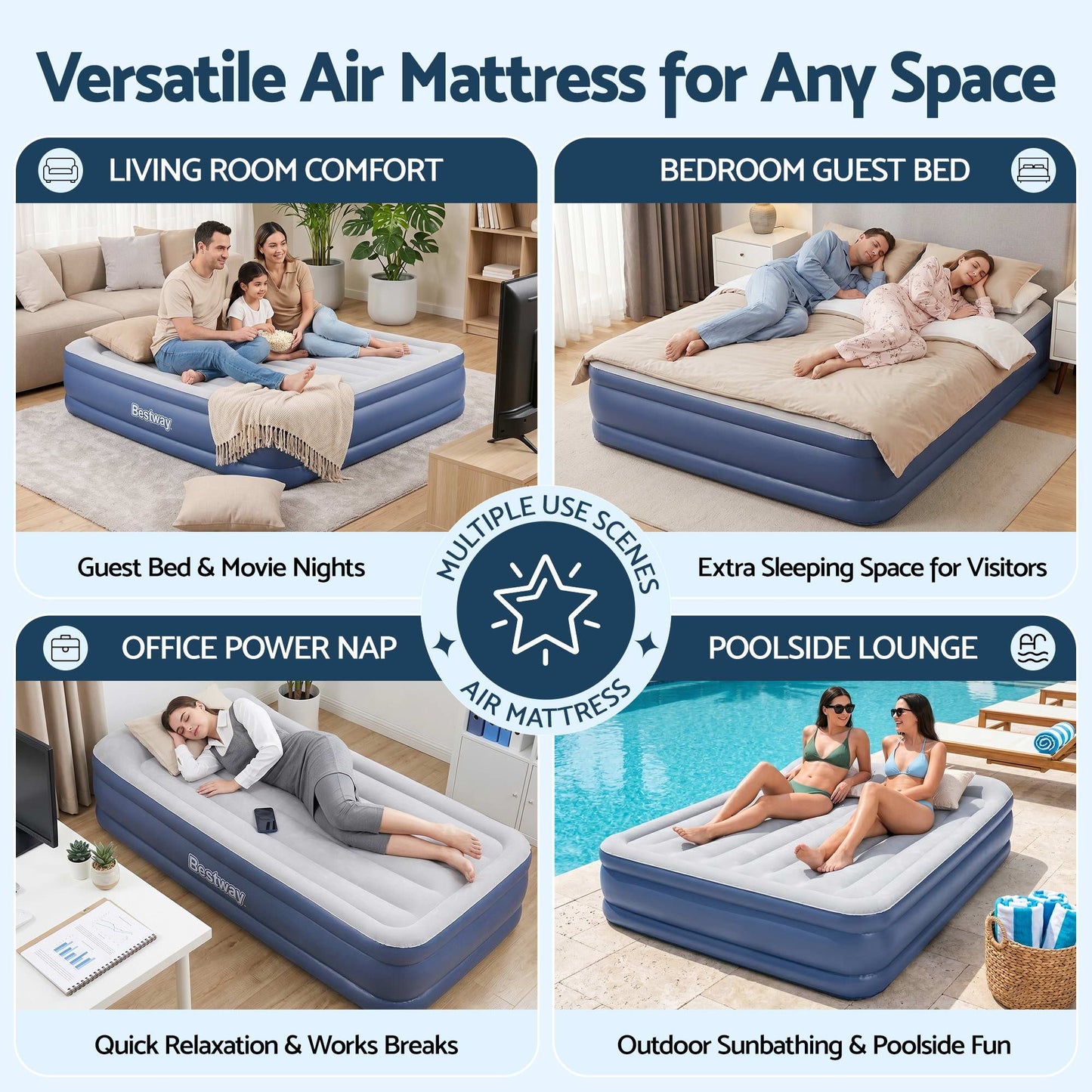 Bestway Air Bed Inflatable Mattress Queen