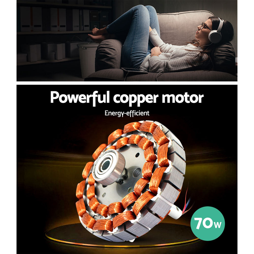 Devanti 52'' Ceiling Fan DC Motor w/Light w/Remote - White