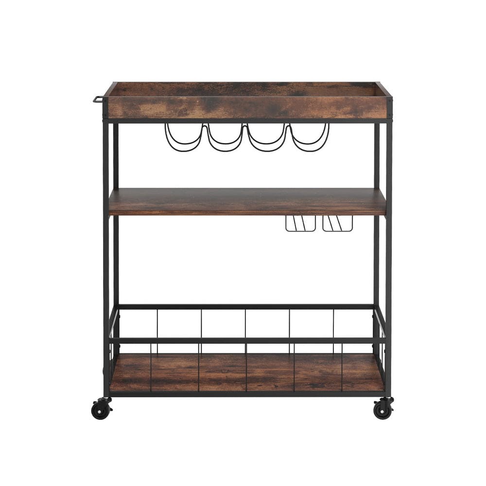 Artiss Kitchen Island Rolling Serving Cart