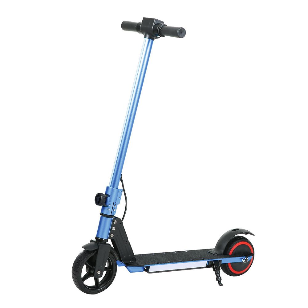 Electric Scooter 130W 16KM/H LED Light Folding Portable Riding Commuter Blue