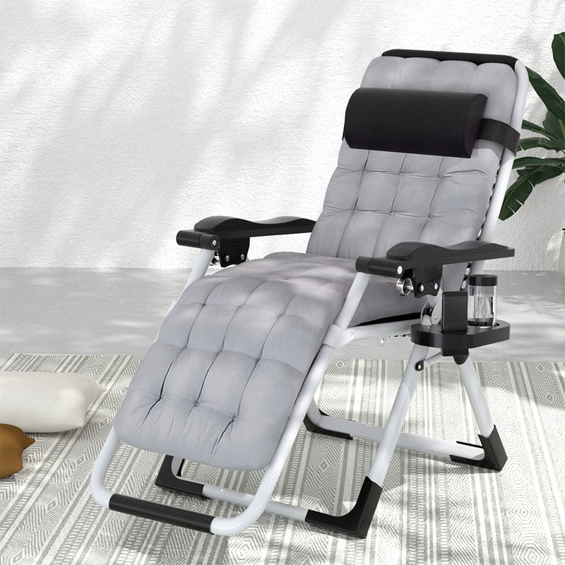 Gardeon Sun Lounge Folding Lounger Camping Zero Gravity Chair Outdoor Furniture