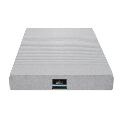 Giselle Bedding Cool Gel Memory Foam Mattress Charcoal 7-Zone Washable Bamboo Cover 15cm Single
