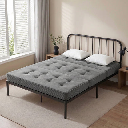 Giselle Double Folding Mattress 15cm Foldable Foam Portable Guest Sofa Bed Camping Mat