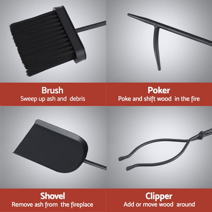 Grillz Fire Pit Tool Set 5 PCS