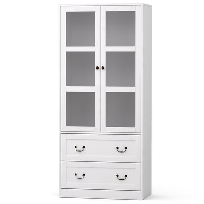 Artiss Buffet Sideboard 180cm Hutch Storage Cabinet Kitchen Drawer Door White