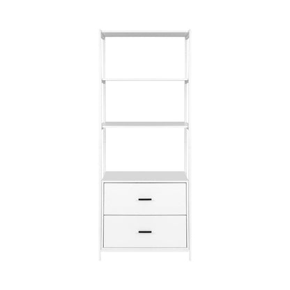 Artiss Bookshelf Display Shelf 2 Drawers 152CM White