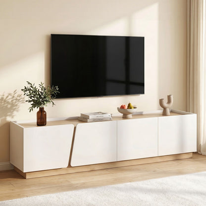 Artiss 180cm TV Unit Storage Cabinet Living Room White & Oak