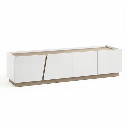 Artiss 180cm TV Unit Storage Cabinet Living Room White & Oak