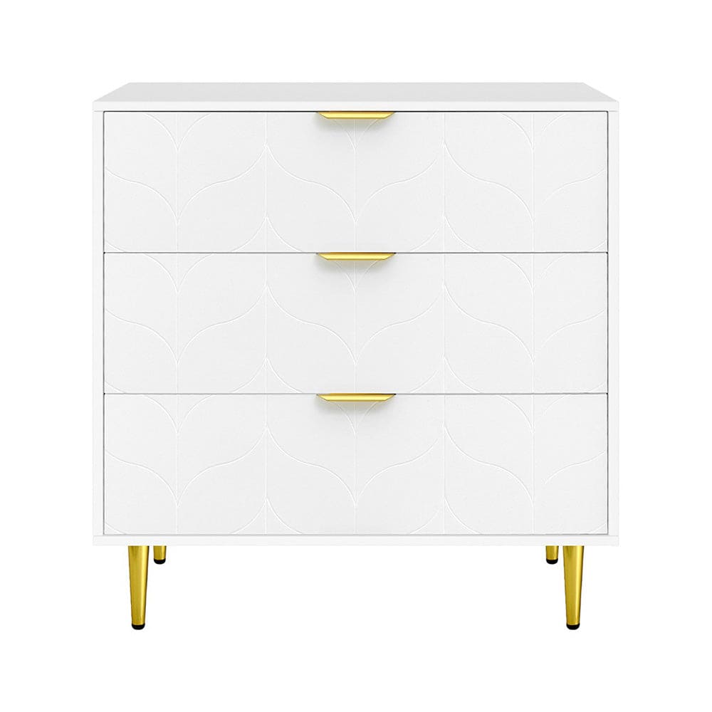 Artiss 3 Chest of Drawers Lowboy Cabinet White