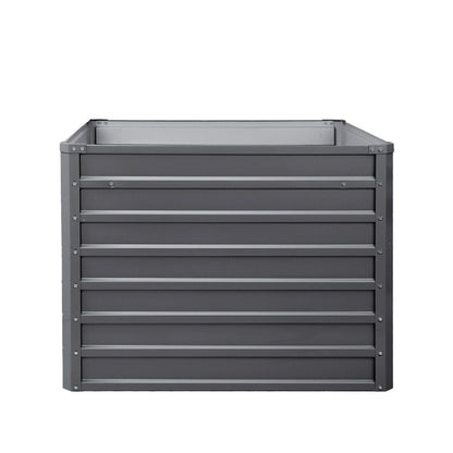 Green Fingers 2x Garden Bed 100x100x77cm Planter Box Raised Container Galvanised