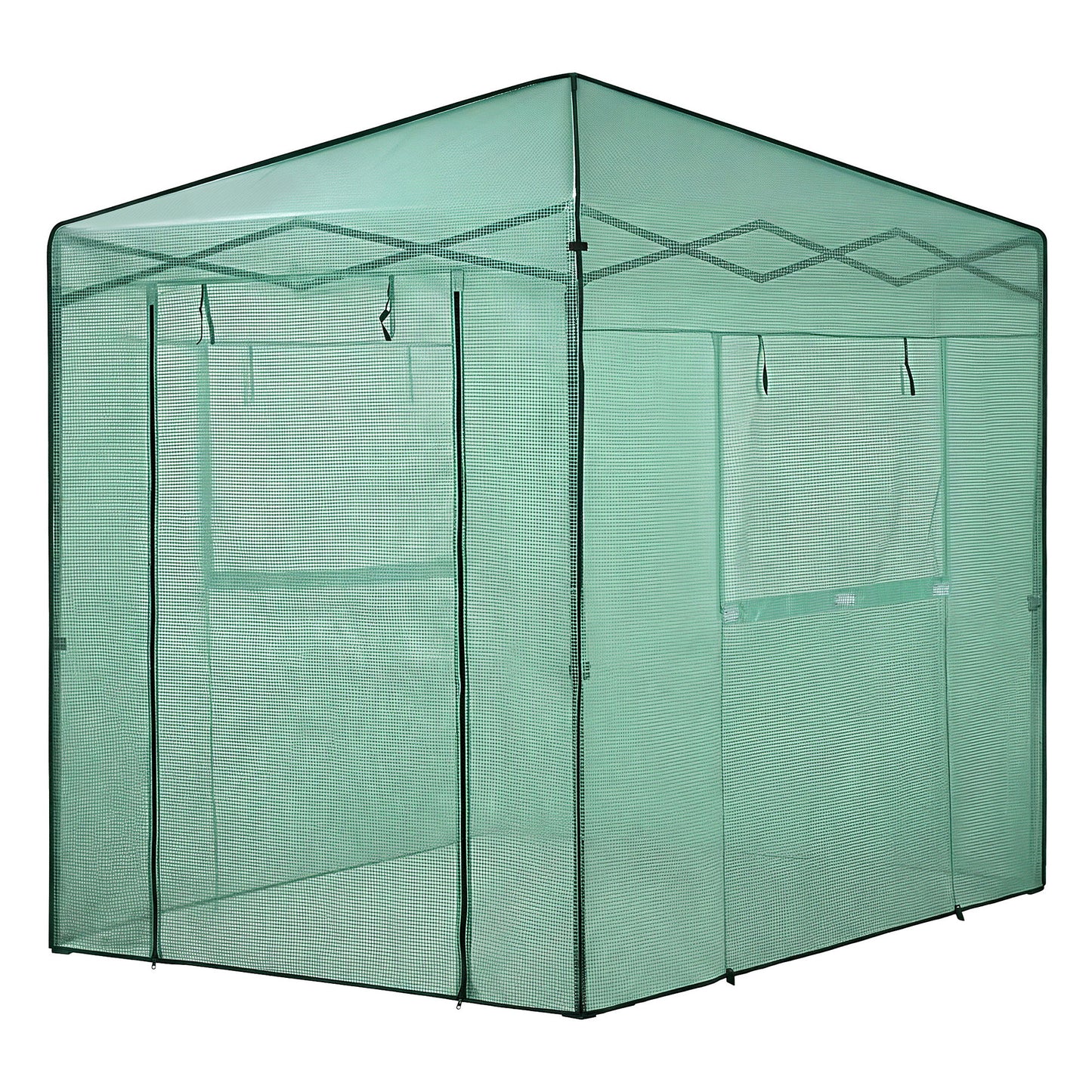 Green Fingers Greenhouse 180x240x240cm Steel Frame PE Cover Outdoor Shelter
